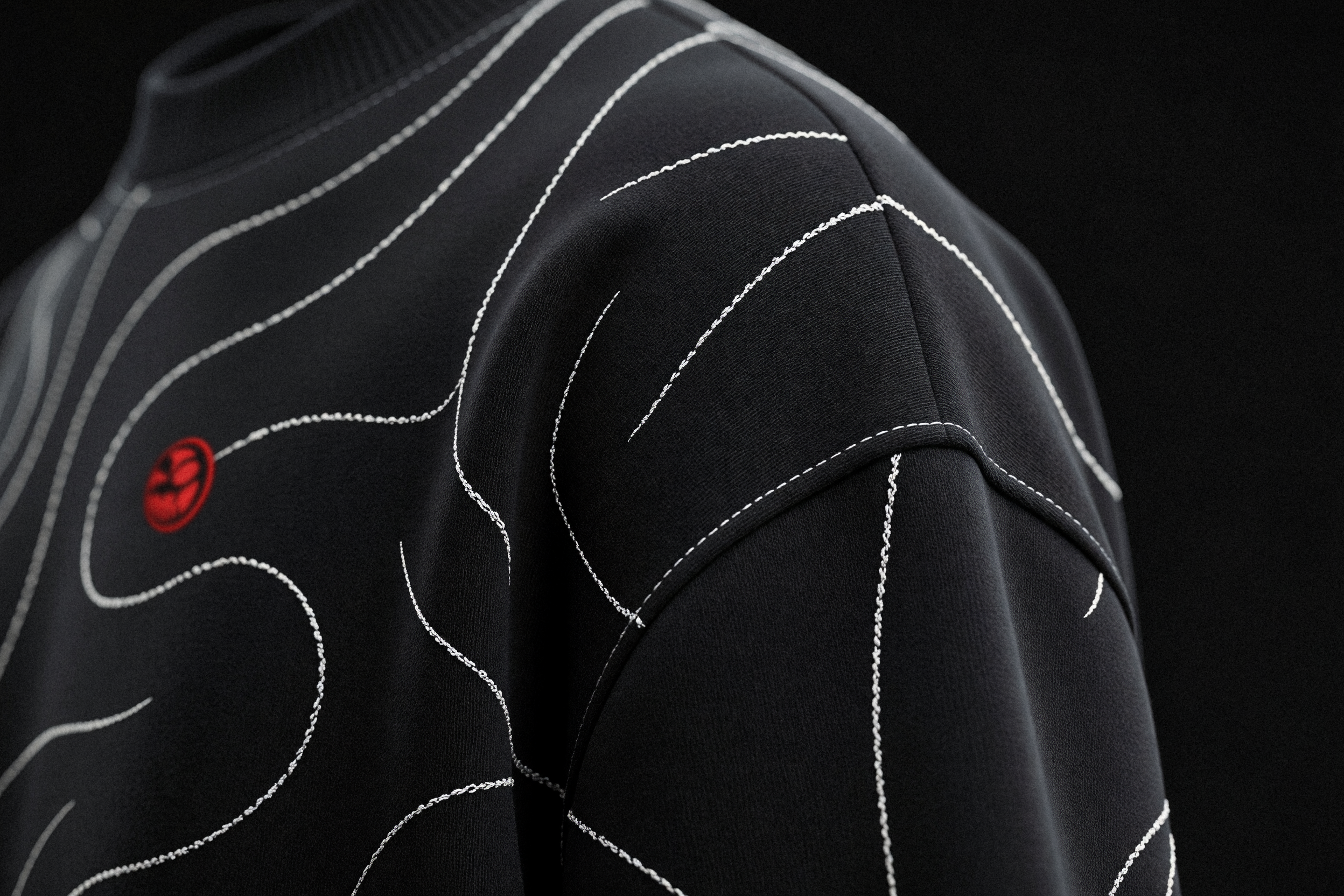 Bone Line Pullover, three-quarter view