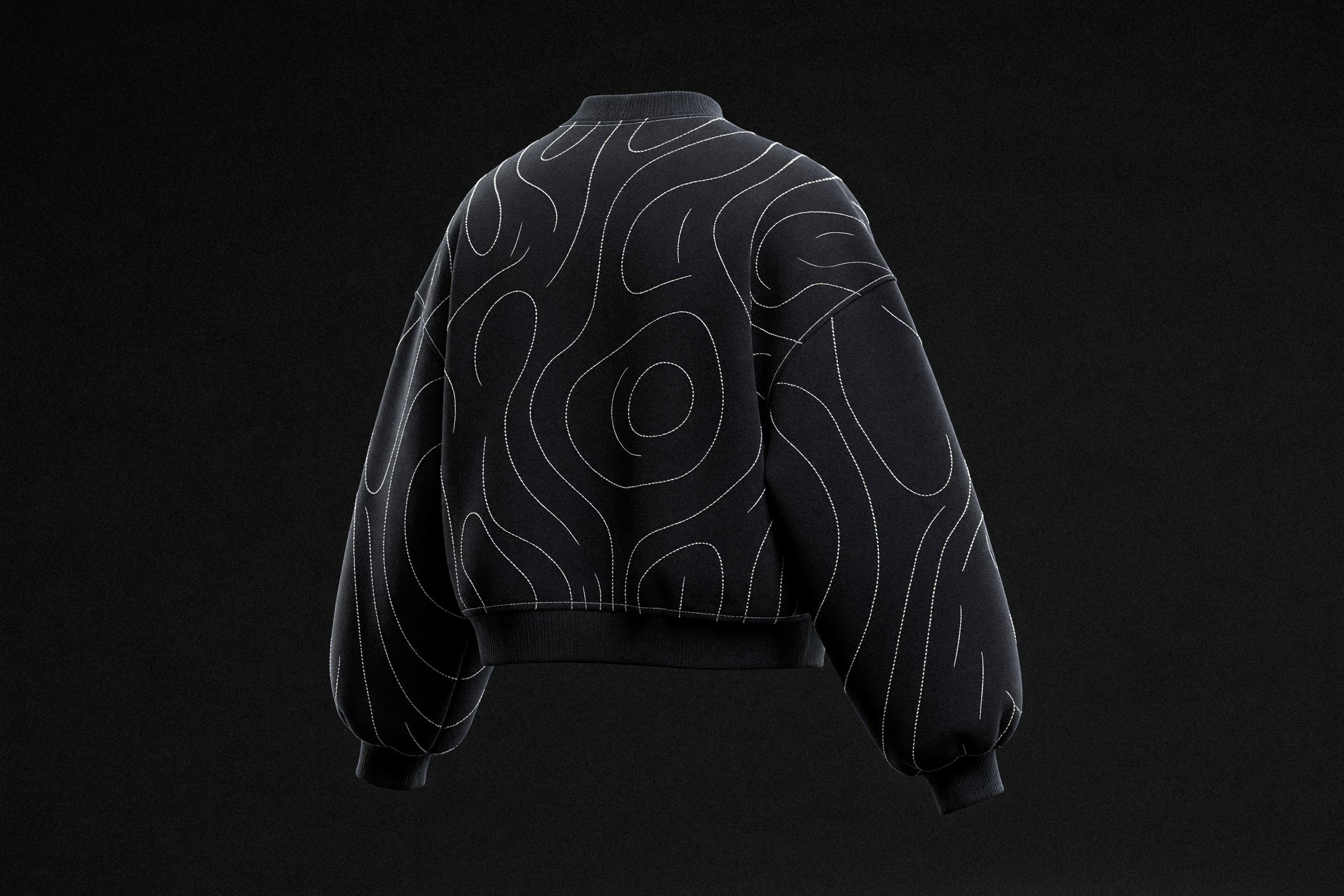 Bone Line Pullover, back read — full piece